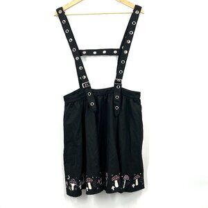 NEW Hot Topic Thorn & Fable mushrom skirtall skirt black whimsygoth gothic XL